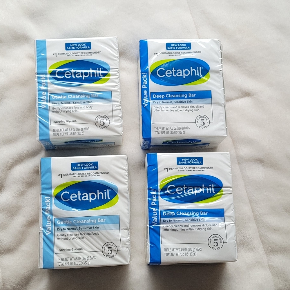 4 packs of CETAPHIL BAR ( 3 bars each pack)